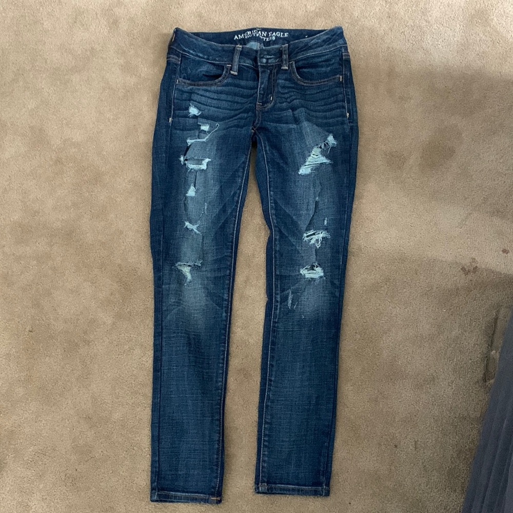 Womens size 4 short American eagle jeans like brand new